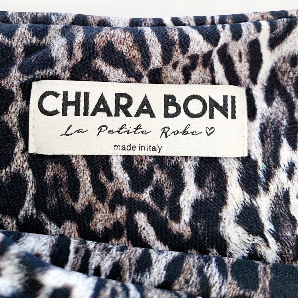 CHIARA BONI La Petite Robe Hasana Sheer Leopard Print Peplum Dress - Picture 12 of 14